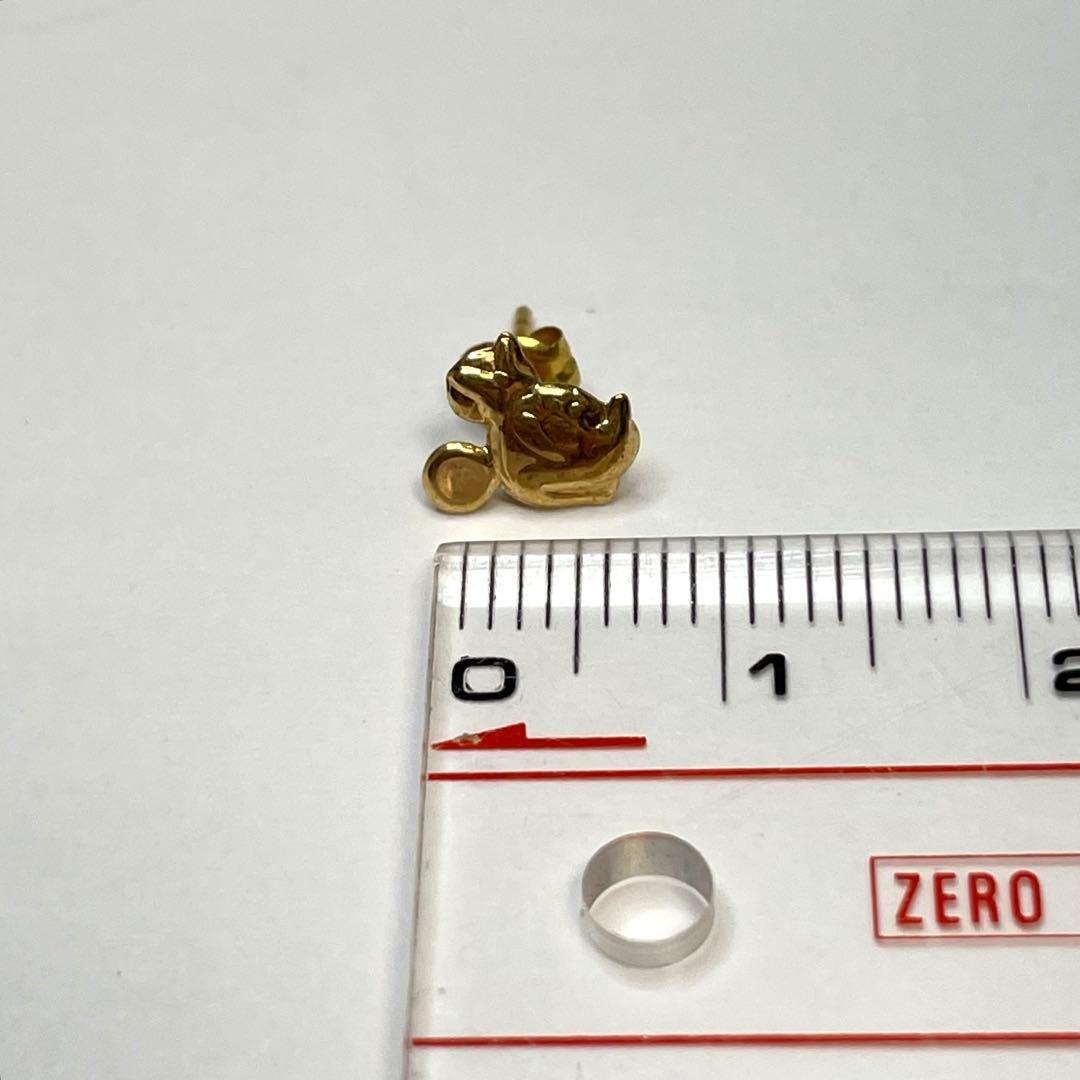 K18 ミニー　Disney ゴールド ピアス （片耳）