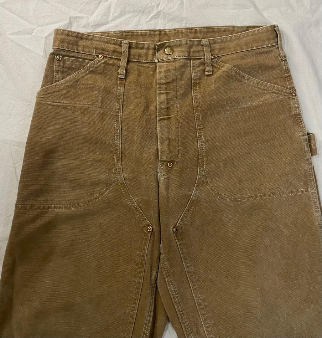 あ*ら様 60s 70s USA製　Carharttカーハート　ダブルニー　ボロ