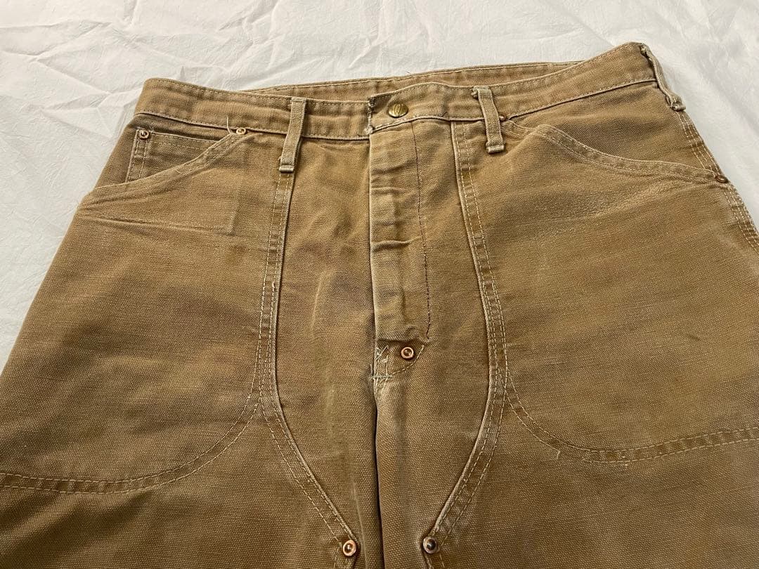 あ*ら様 60s 70s USA製　Carharttカーハート　ダブルニー　ボロ