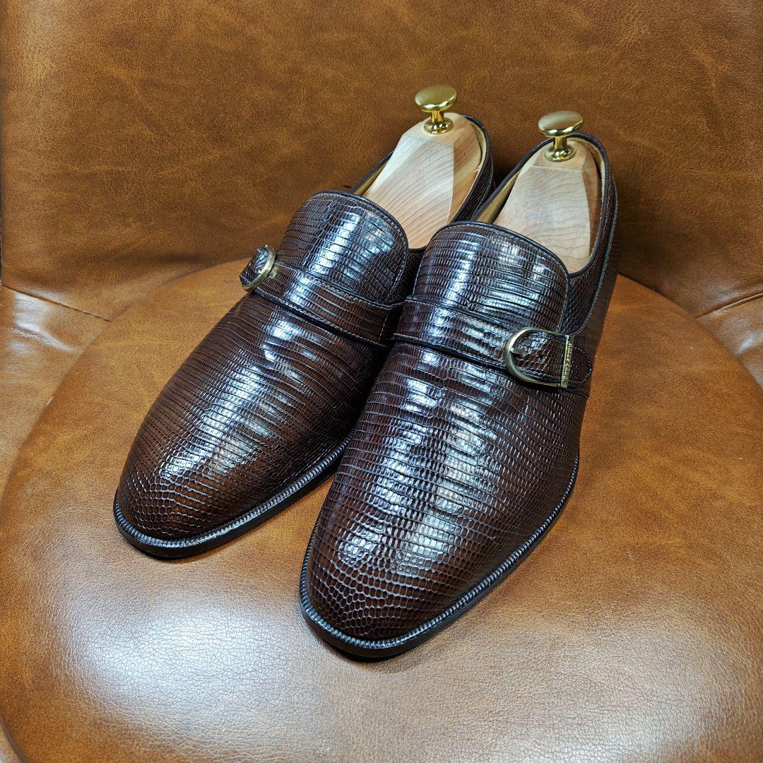 Burberry バーバリー リザード シングルモンク プレーントゥ【超美品】
