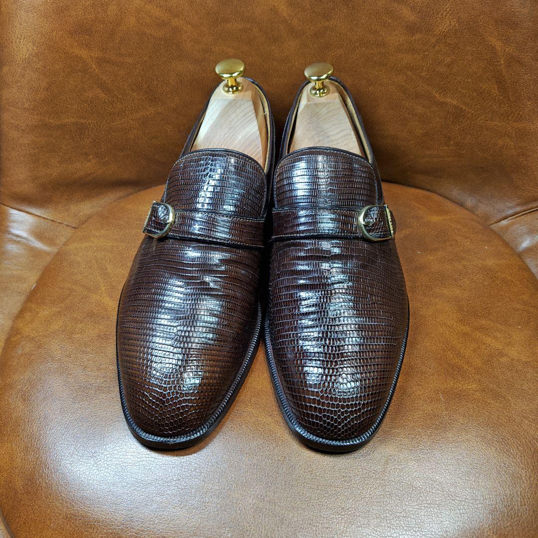 Burberry バーバリー リザード シングルモンク プレーントゥ【超美品】