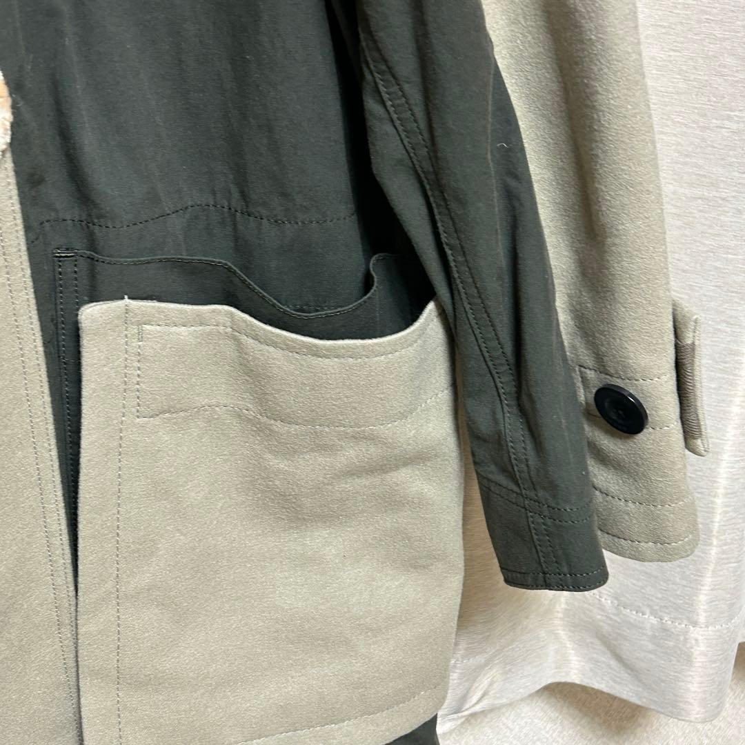 SACAI ダッフルコート Wool Melton Coat ドッキング　再構築