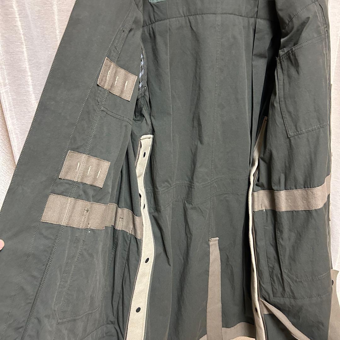 SACAI ダッフルコート Wool Melton Coat ドッキング　再構築