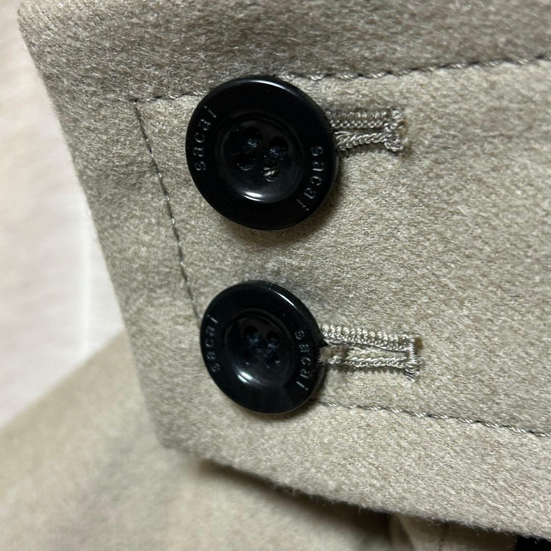 SACAI ダッフルコート Wool Melton Coat ドッキング　再構築