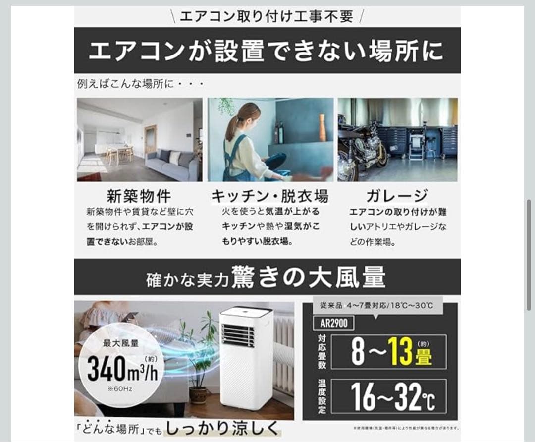★未使用 箱入り NEOLEAD スポットクーラー 4way 工事不要 送料無料