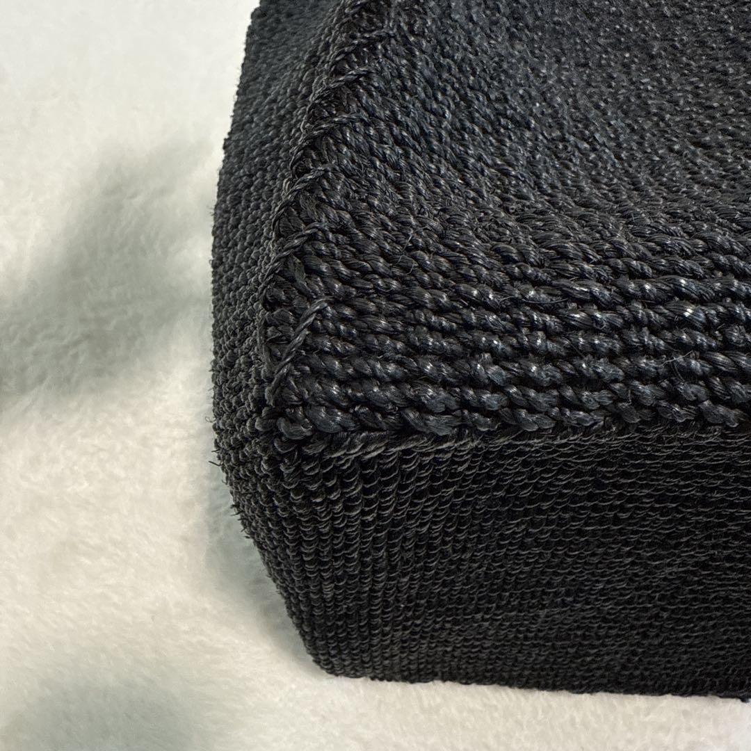 アウターサンセット　かごバッグ　バスケット　アバカ　ブラック　辺見えみり