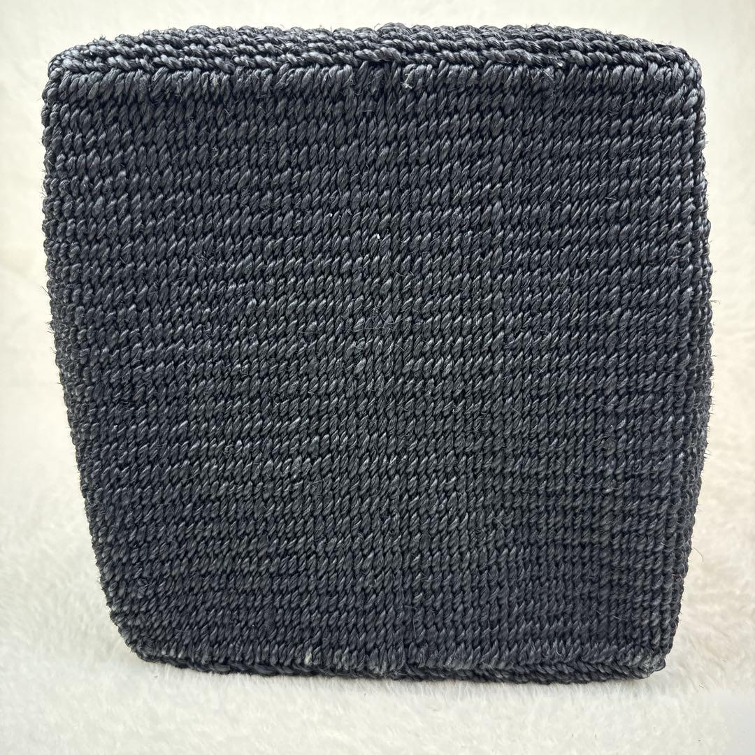 アウターサンセット　かごバッグ　バスケット　アバカ　ブラック　辺見えみり