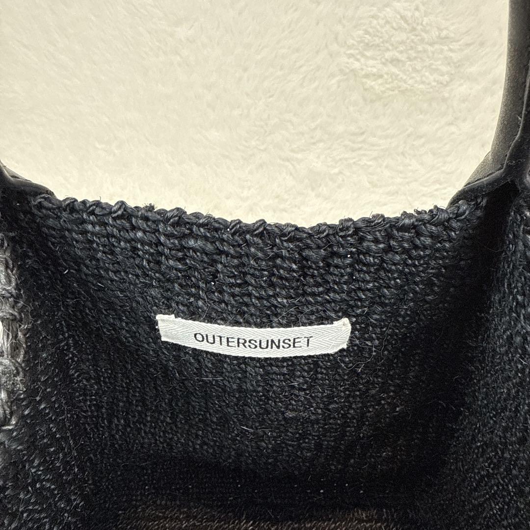 アウターサンセット　かごバッグ　バスケット　アバカ　ブラック　辺見えみり