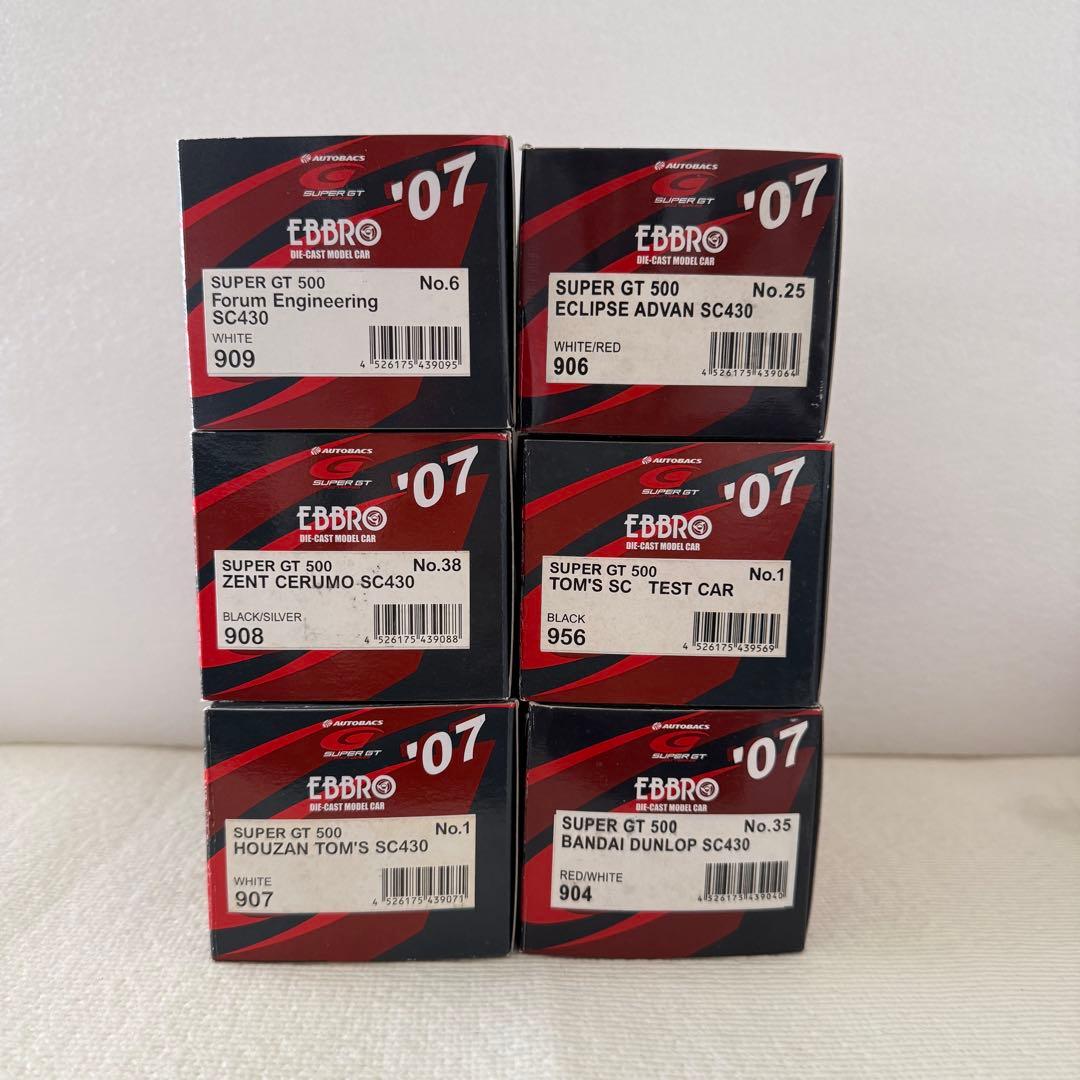 EBBRO GTアソシエーション ミニカー 1/43 スケール　6台セット