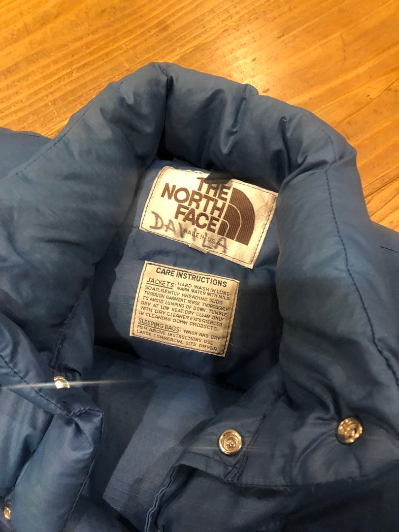 70s 80s THE NORTH FACE 茶タグ ダウンベスト M
