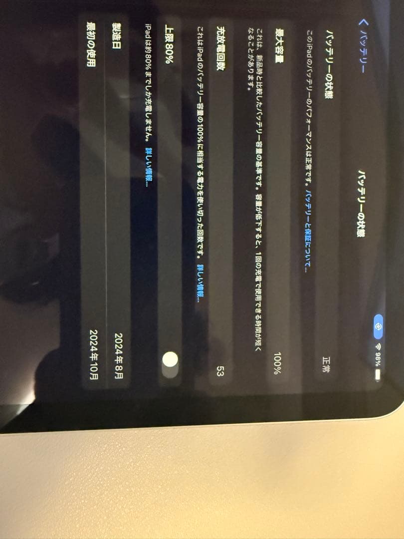 iPad mini A17 Pro ブルーWifi 256