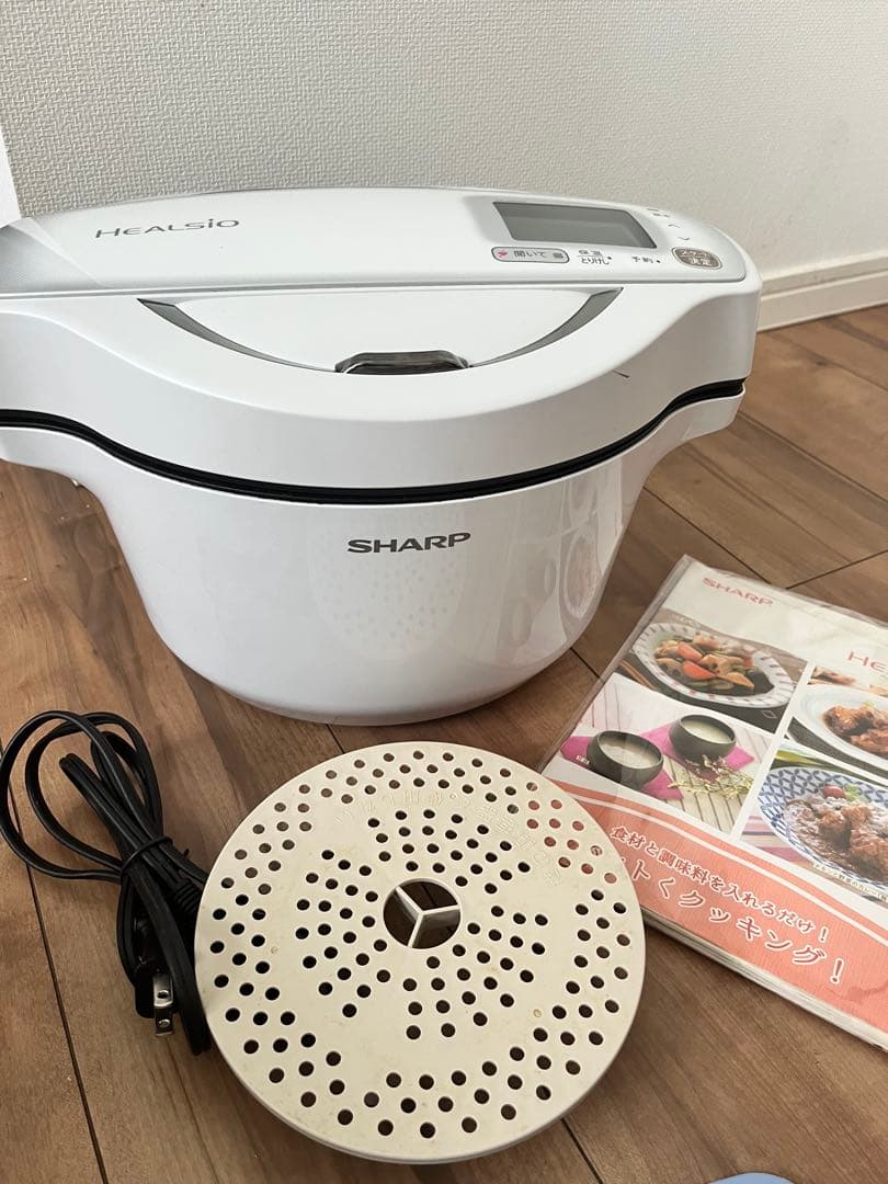 超お得SHARP HEALSIO 電気圧力鍋 ホットクック　KN-HW16E-W