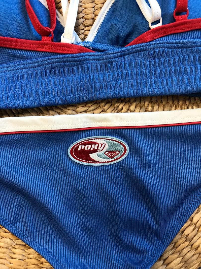 【当店人気No.1】ROXY 25新作 レトロ配色ビキニ M 水陸両用