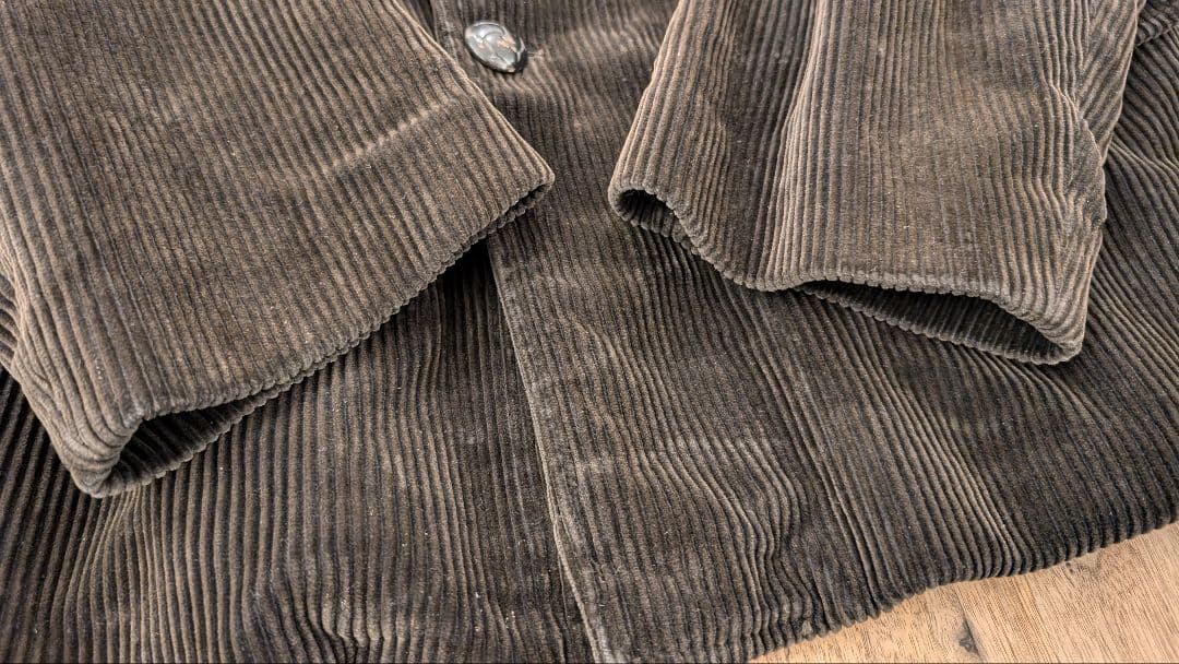 【美品】1940s ブラウンコーデュロイハンティングジャケット\"CREPIER\"