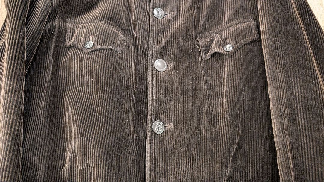 【美品】1940s ブラウンコーデュロイハンティングジャケット\"CREPIER\"