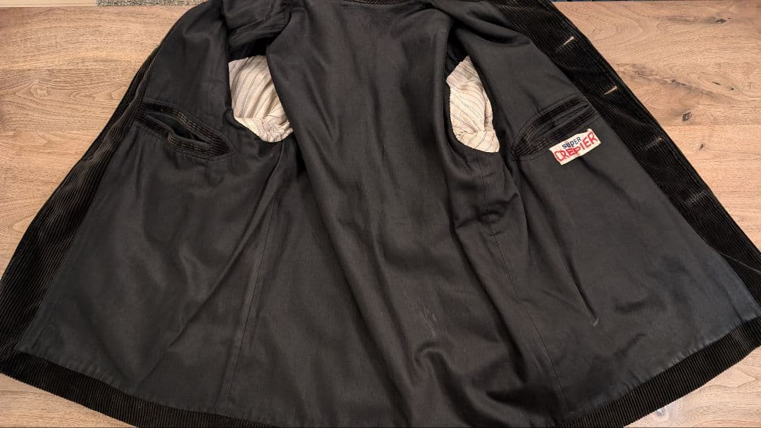 【美品】1940s ブラウンコーデュロイハンティングジャケット\"CREPIER\"