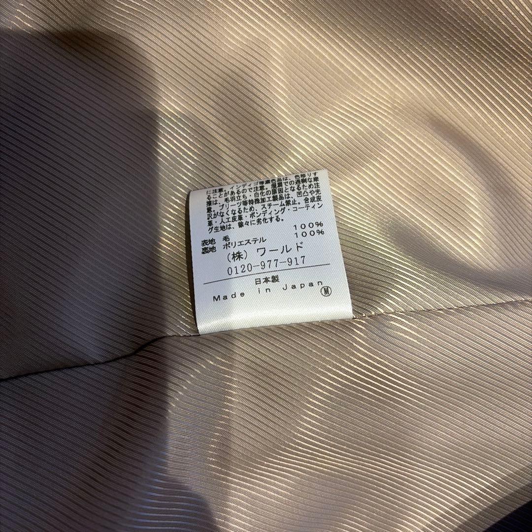 美品　大きいサイズ　アンタイトル　グレージュコート サイズ44 3L相当ワールド