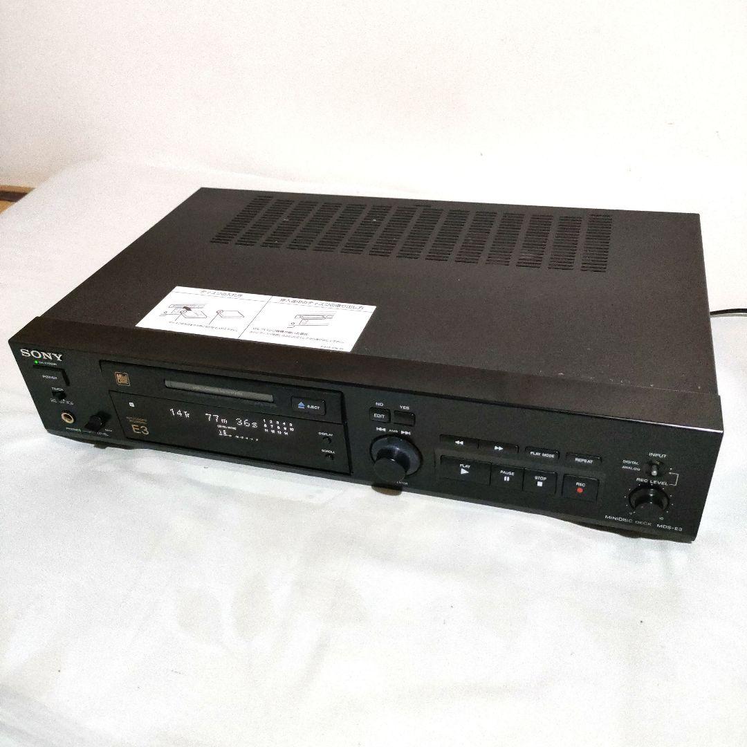 動作品 SONY MDS-E3 MDプレイヤー 業務用Eシリーズ
