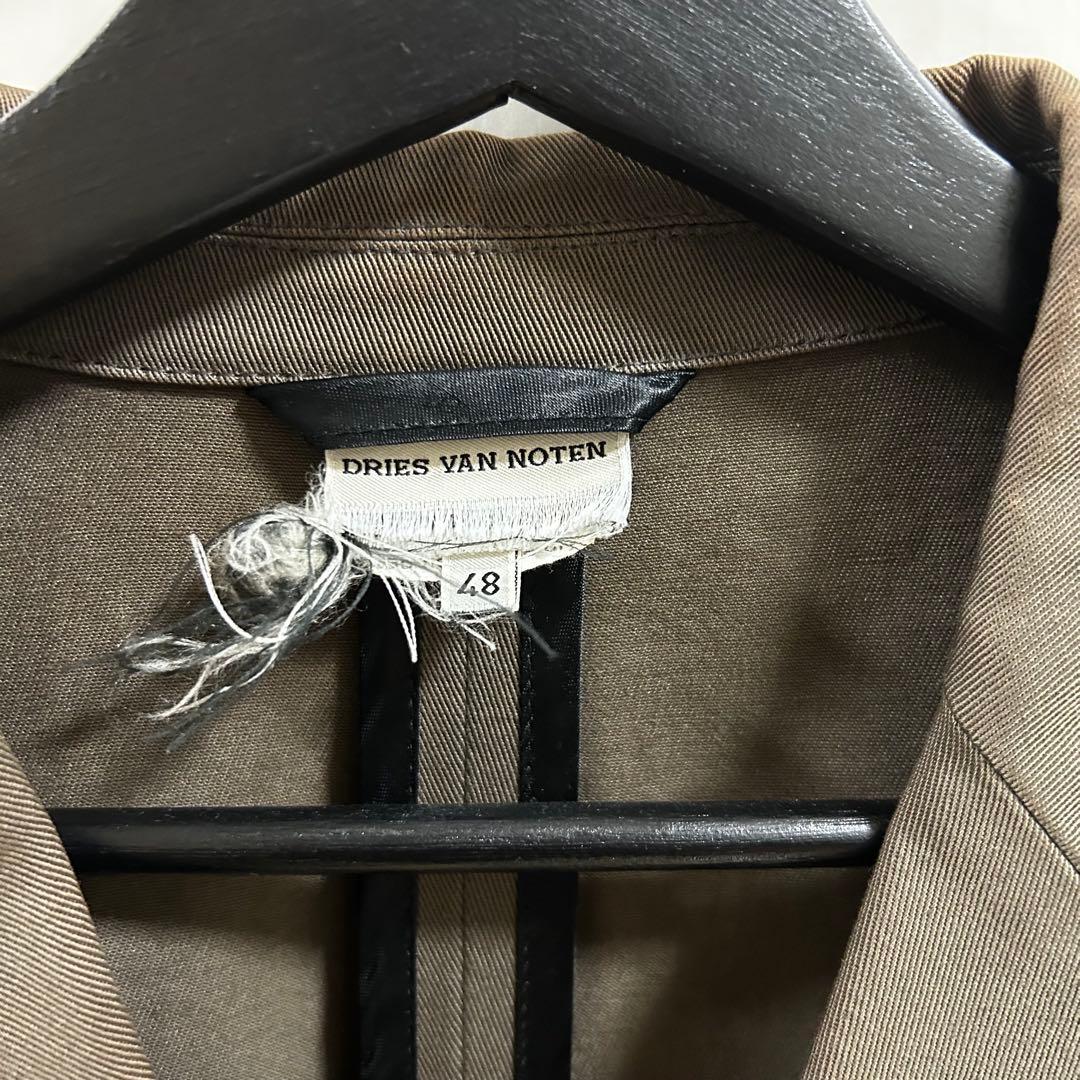 ぽ*ず様 DRIES VAN NOTEN ブラウン テーラードジャケット 48
