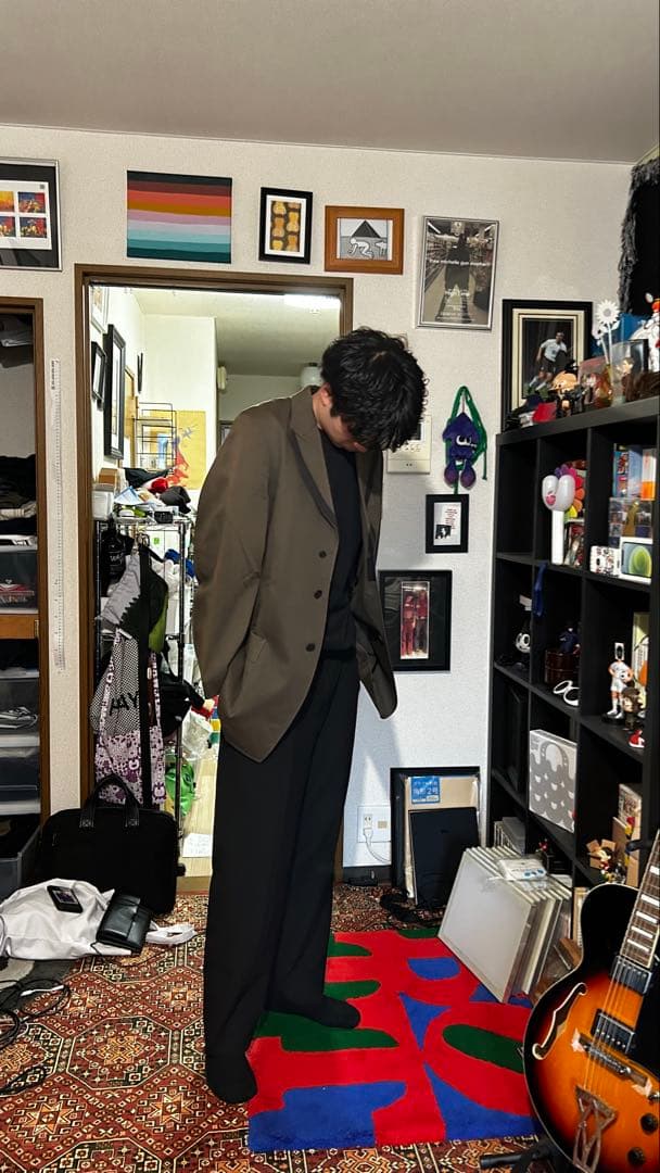 ぽ*ず様 DRIES VAN NOTEN ブラウン テーラードジャケット 48