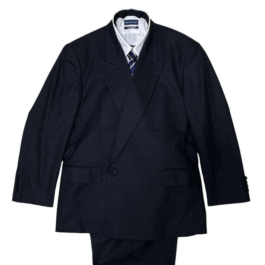 【美品】dunhill ダンヒル セットアップ 高級スーツ上下 ストライプ