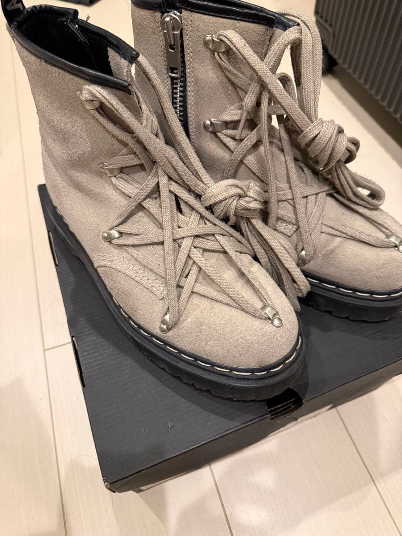 【期間限定値下げ】Rick Owens × Dr.Martens ベージュ　革靴