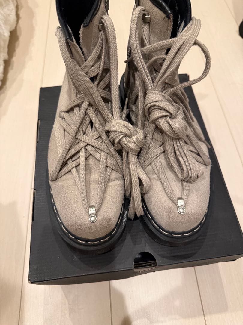 【期間限定値下げ】Rick Owens × Dr.Martens ベージュ　革靴