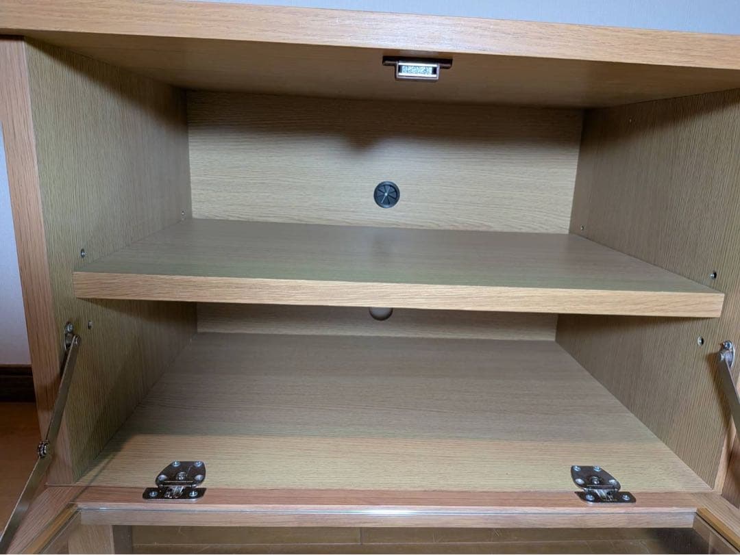 ■送料込■無印良品 木製テレビボード オーク材 110 収納棚 TV台家具 廃盤