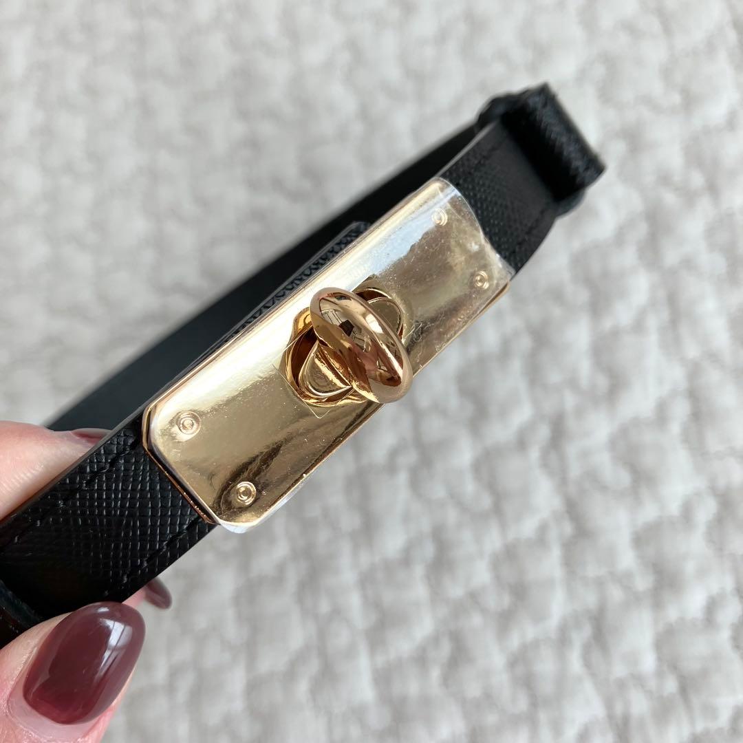 【新品未使用】anuans ロックタイプベルト ブラック