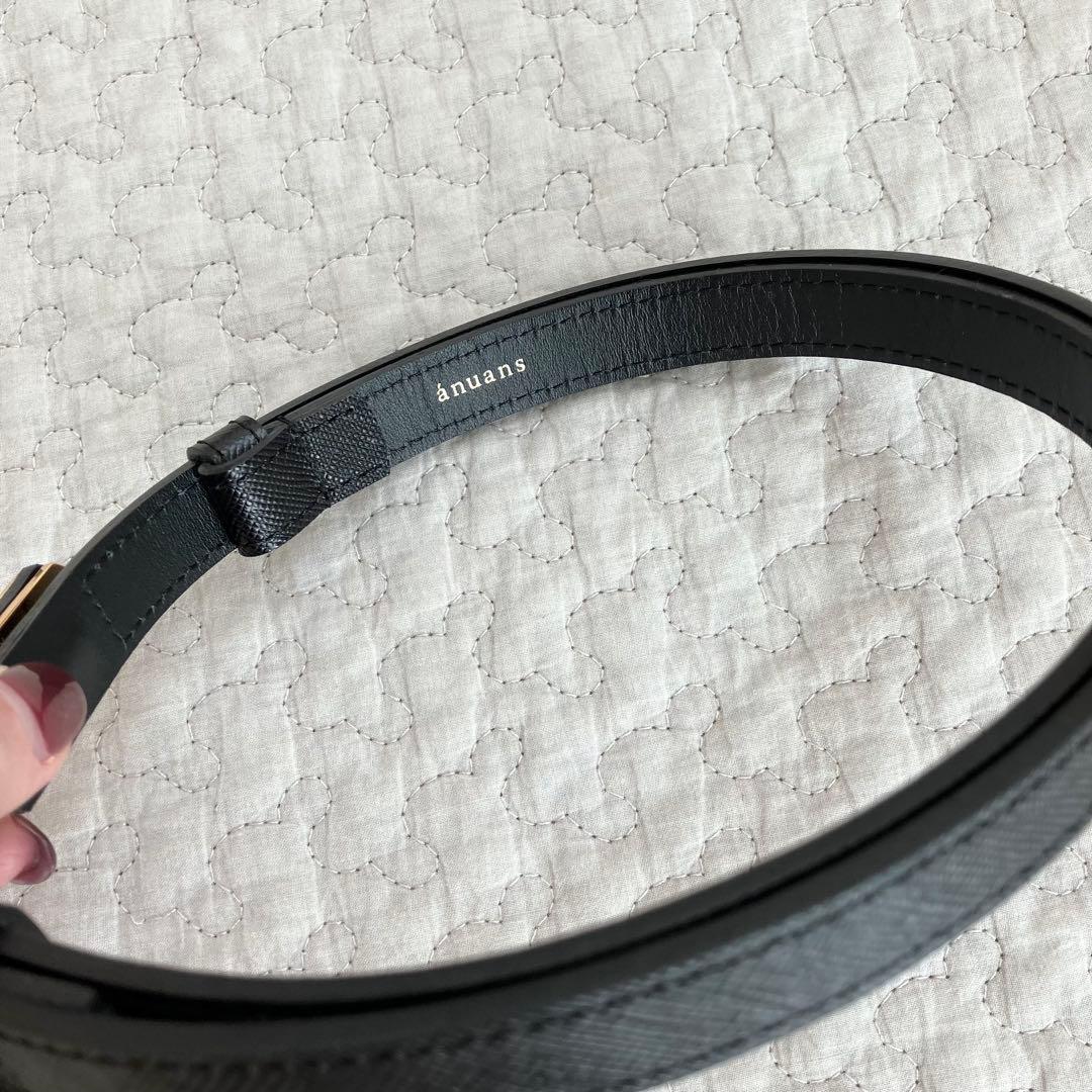 【新品未使用】anuans ロックタイプベルト ブラック
