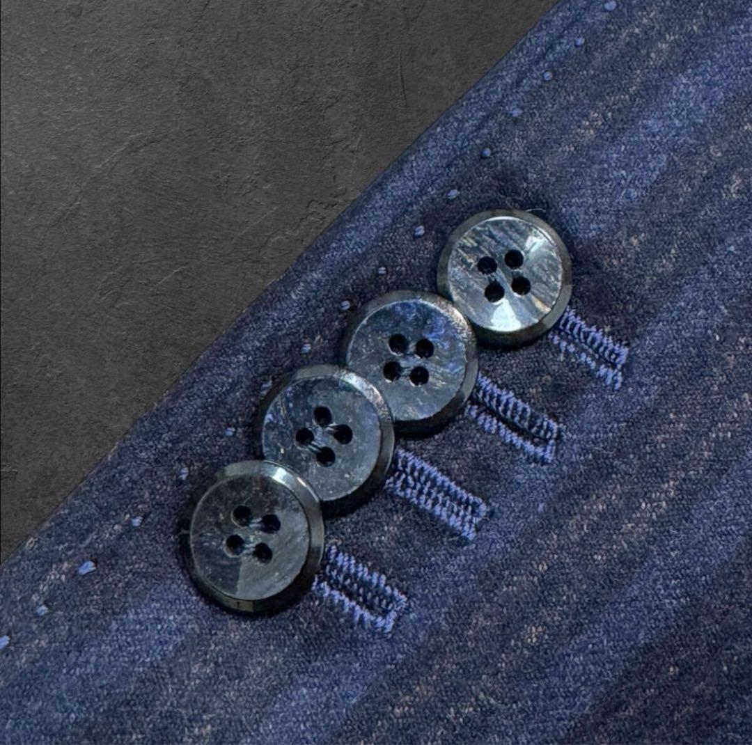 RR09 【美品】ロロピアーナ カシミヤ スリーピース スーツ ネイビー　M位