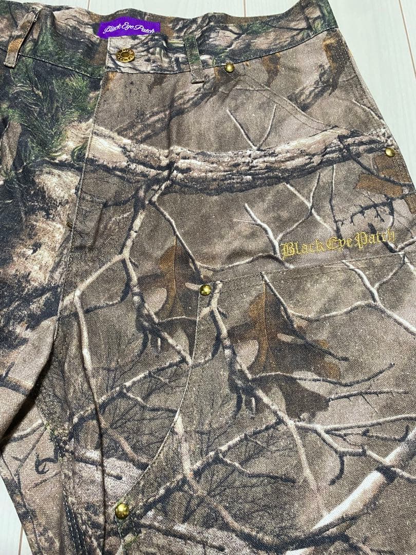 新品　Ｍ　BLACK EYE REAL TREE CAMO リアル　PANTS