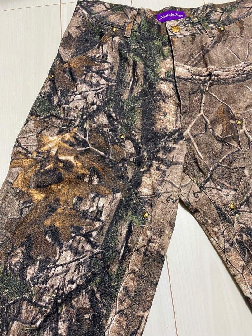 新品　Ｍ　BLACK EYE REAL TREE CAMO リアル　PANTS