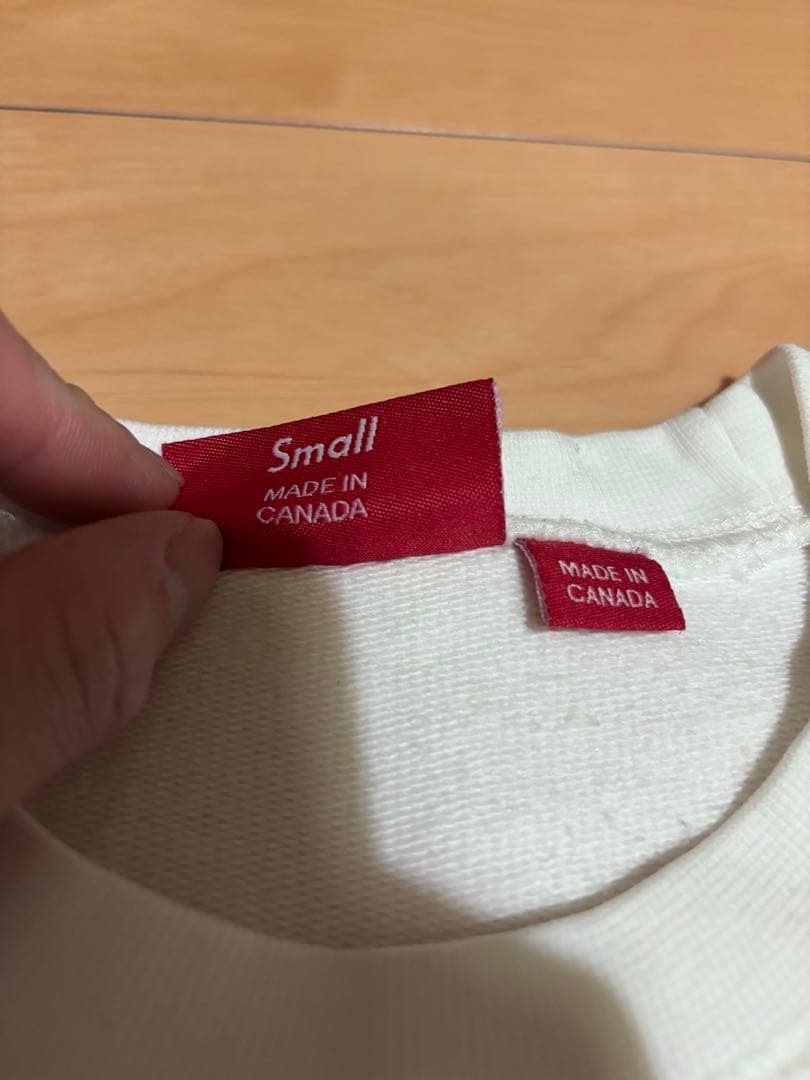 Supreme ホワイト ロゴ トレーナー