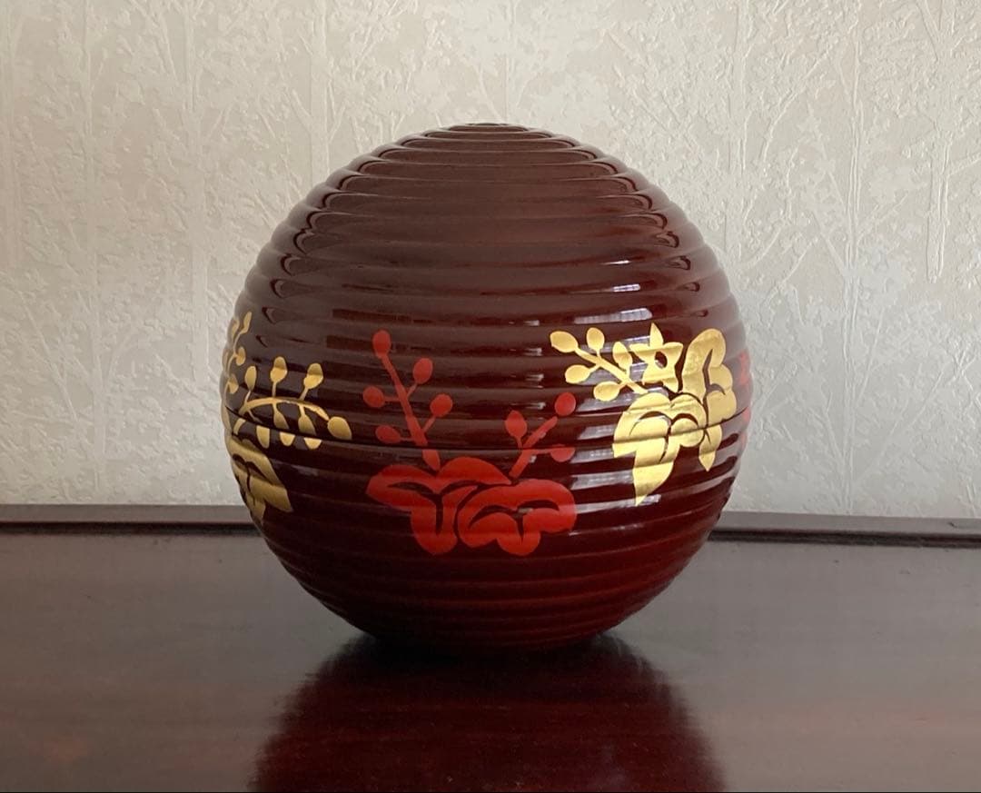 いちご♡象彦 漆器 菓子器・喰籠 花柄金彩