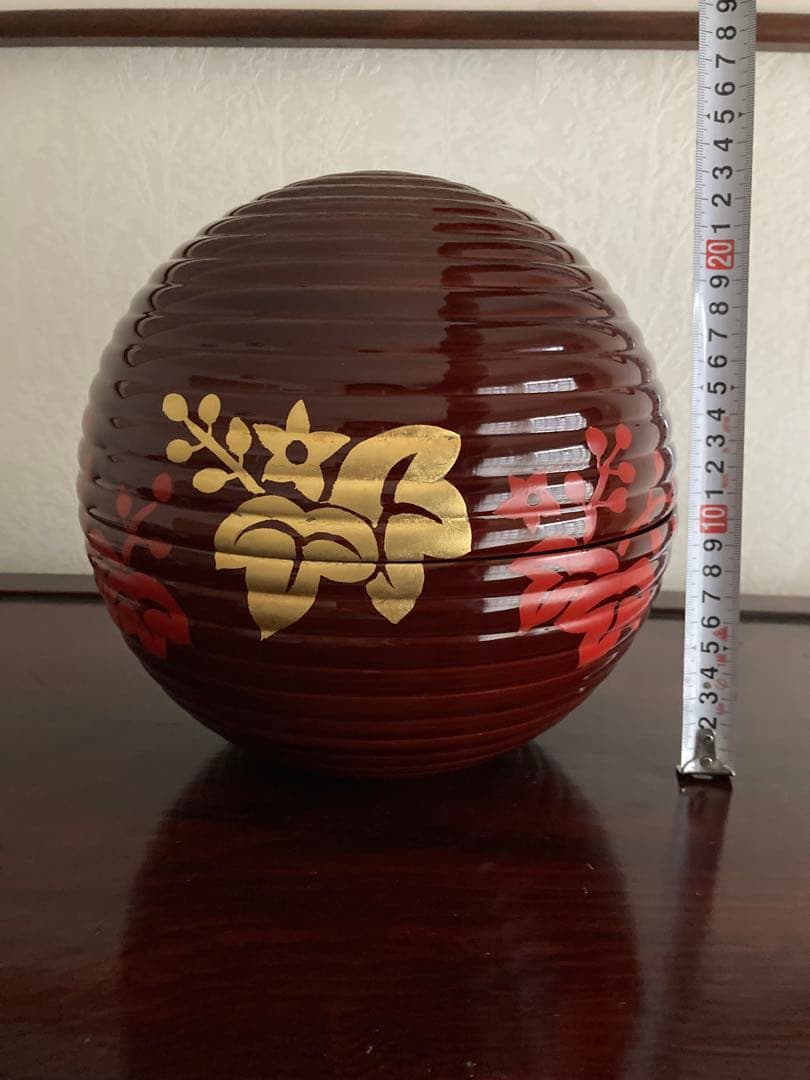 いちご♡象彦 漆器 菓子器・喰籠 花柄金彩
