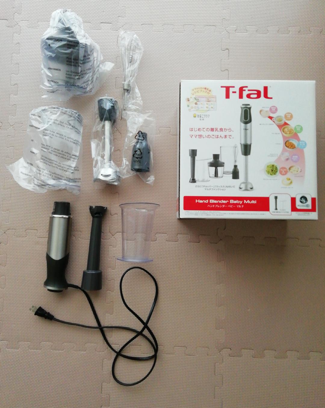 【一部新品未使用】T-fal　ハンドブレンダーベビーマルチ HB65H8JP