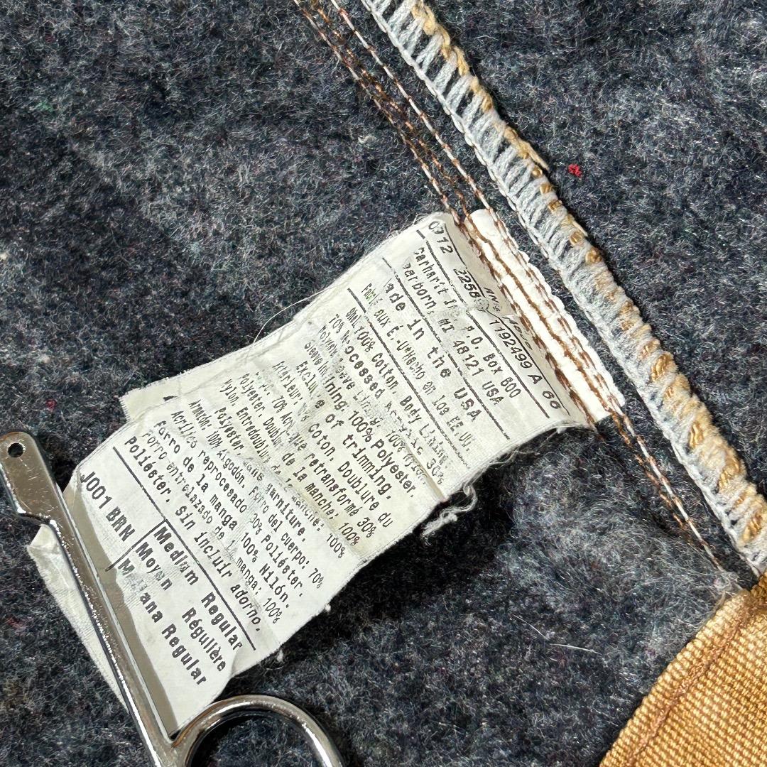 00s USA製 ブラウン カーハート デトロイトジャケット ダックM