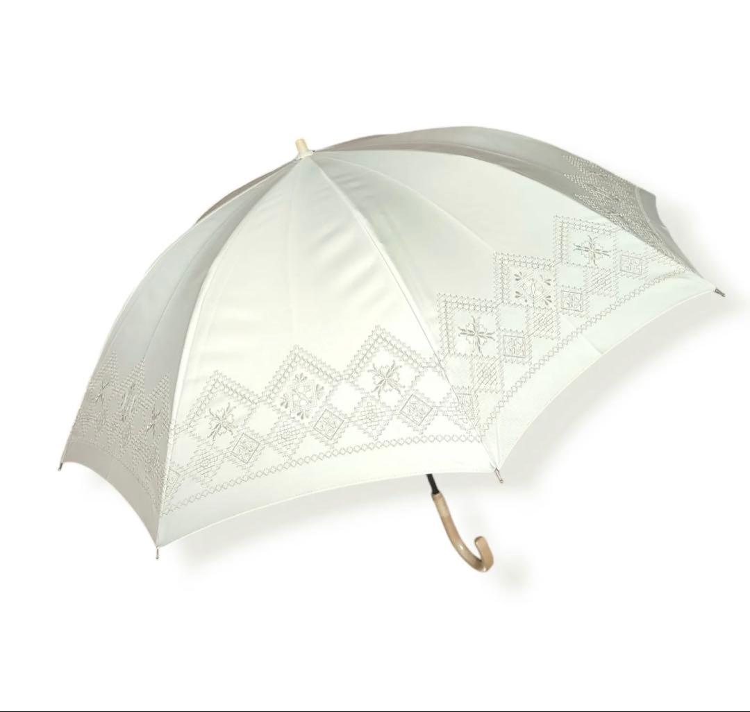 【新品 未使用】折りたたみ日傘 通販生活 カタログハウス日蔭だまり アイボリー