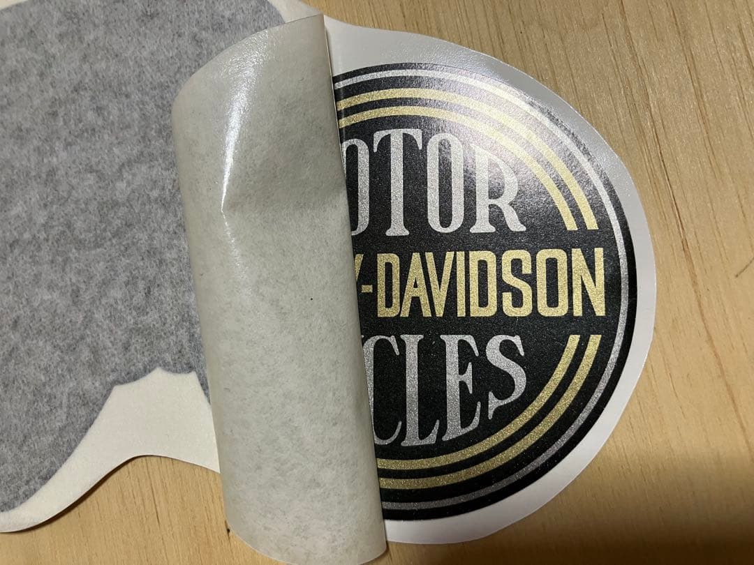 レプリカタンクデカール Wing メタルゴールド パン ナックル エボ ショベル