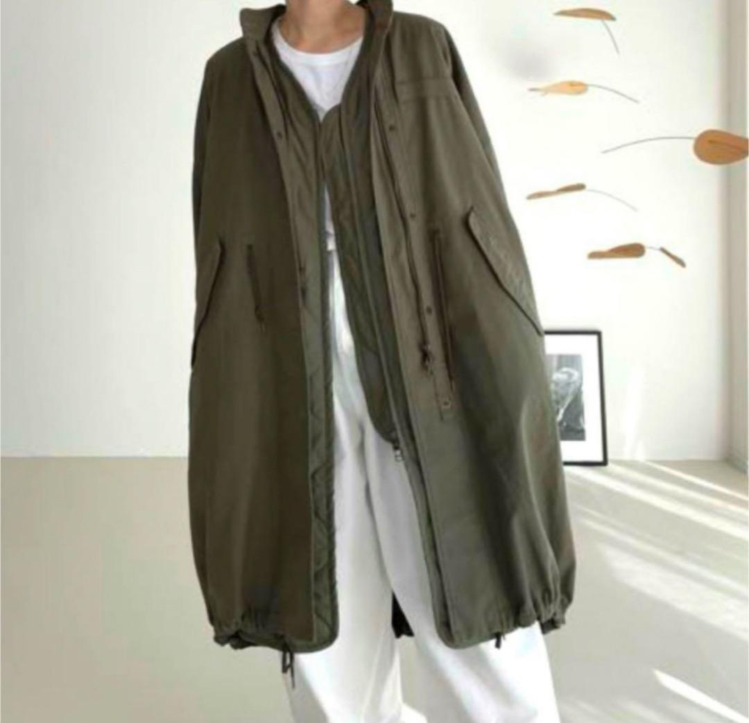 完売argue MY CUSTOM MODS COATVEST SETカーキ