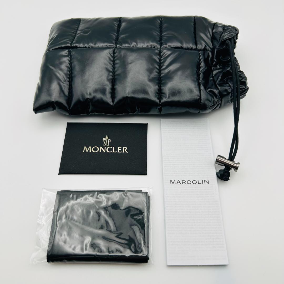 未使用 MONCLER モンクレール サングラス ボストン ブラック 偏光レンズ