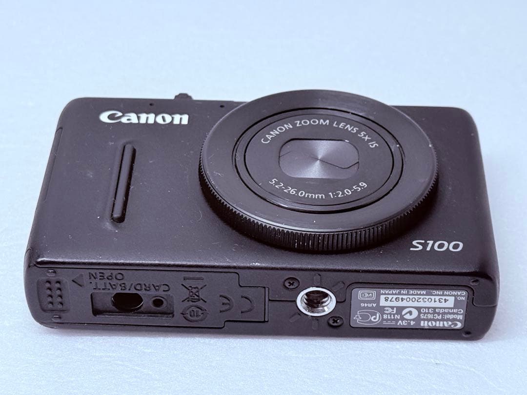 Canon PowerShot S100 動作確認済 コンデジ ミニマルデザイン