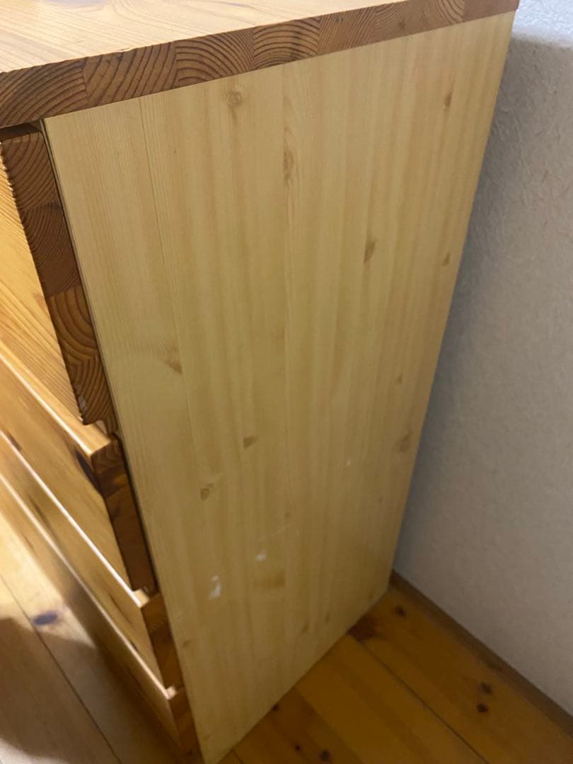 2個セット　無印良品 パイン材 4段チェスト　京都府京田辺市