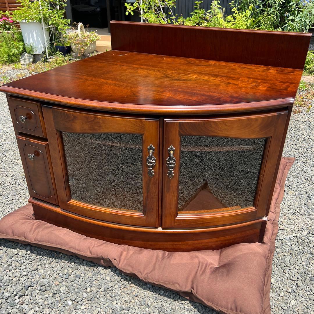 ③ karimoku カリモク コロニアル コーナー AV収納 ラック 飾り棚