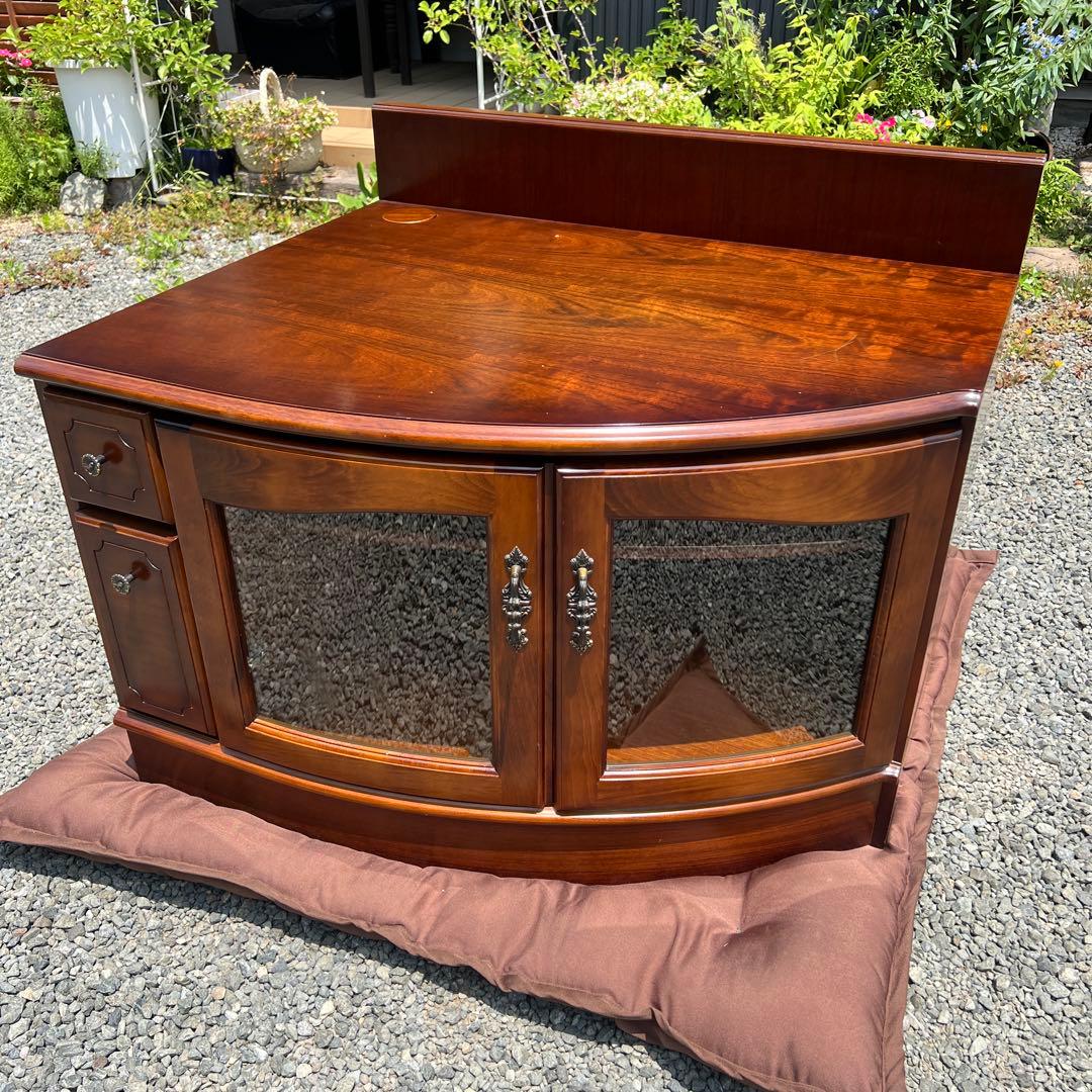 ③ karimoku カリモク コロニアル コーナー AV収納 ラック 飾り棚