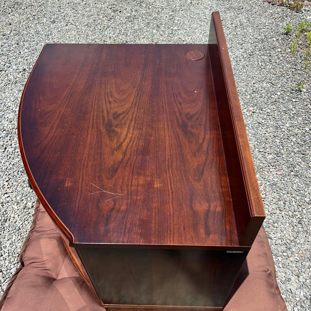 ③ karimoku カリモク コロニアル コーナー AV収納 ラック 飾り棚