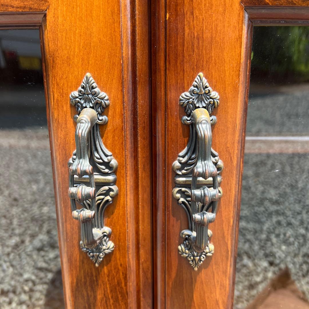 ③ karimoku カリモク コロニアル コーナー AV収納 ラック 飾り棚