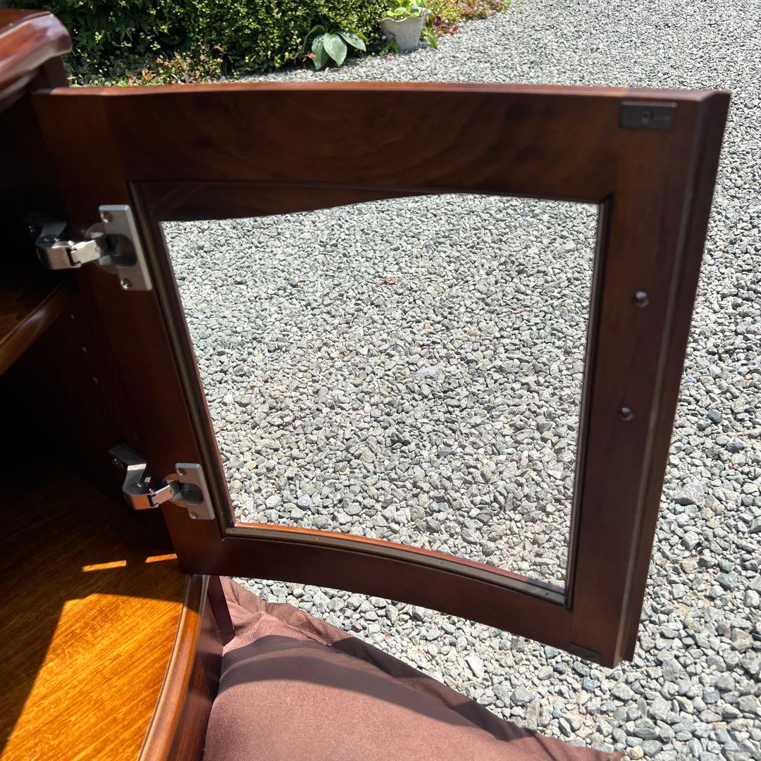 ③ karimoku カリモク コロニアル コーナー AV収納 ラック 飾り棚