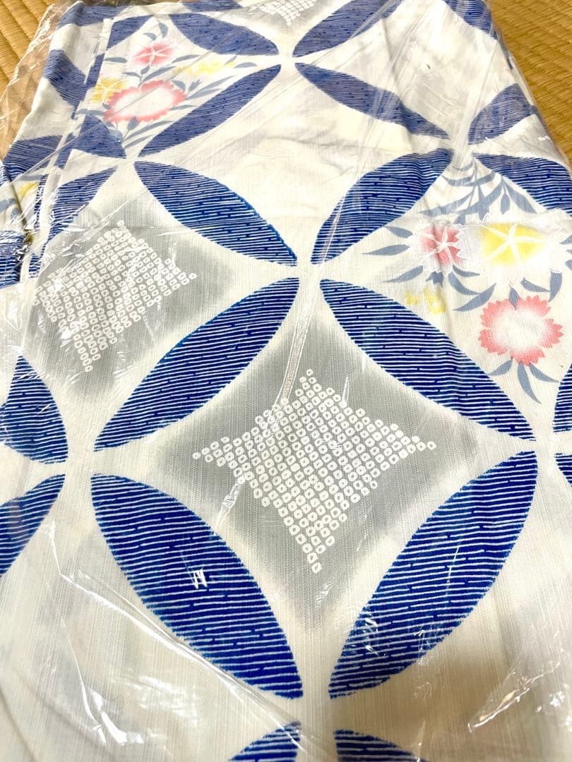 ふりふ 七宝に撫子 浴衣